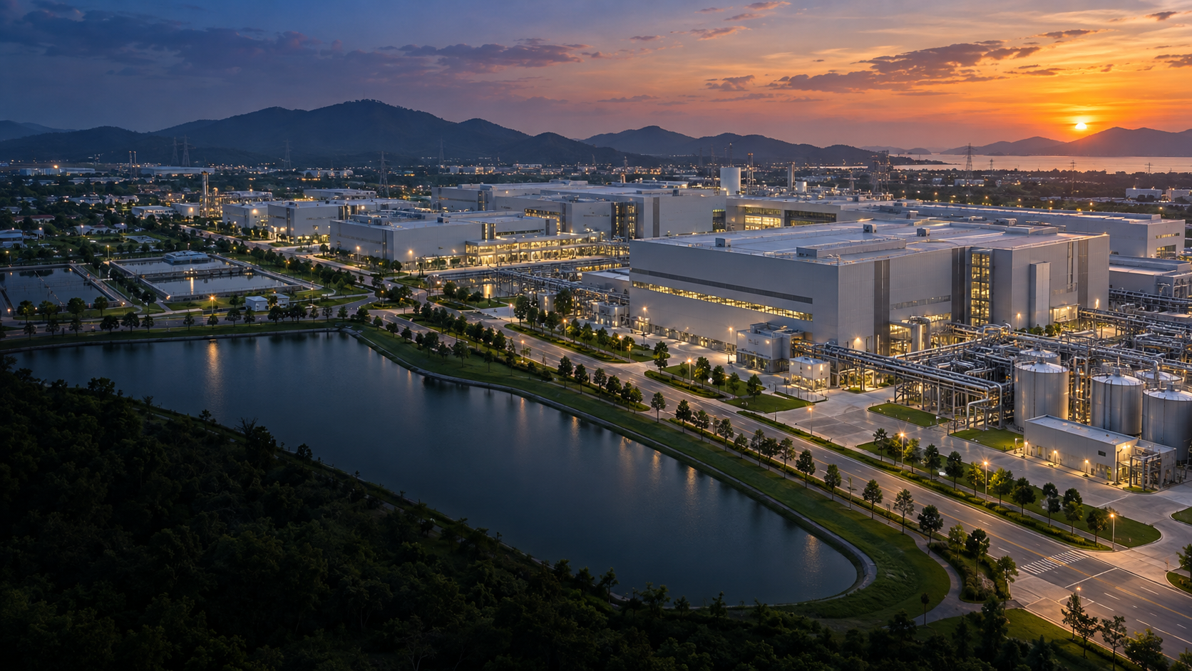 Conceptual large-scale industrial estate